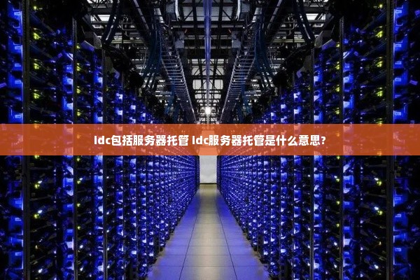 idc包括服务器托管 idc服务器托管是什么意思?