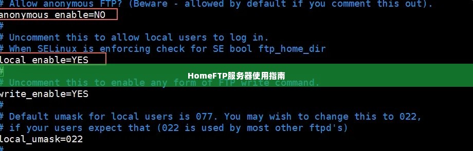 HomeFTP服务器使用指南