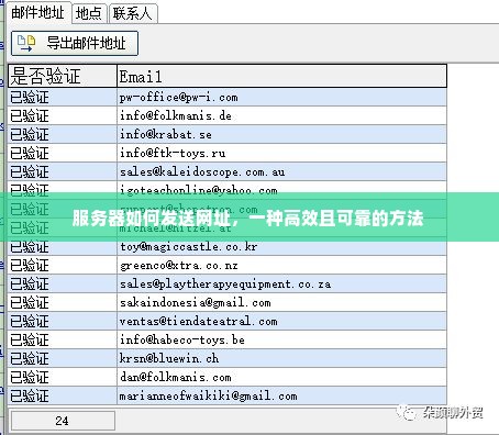 服务器如何发送网址，一种高效且可靠的方法