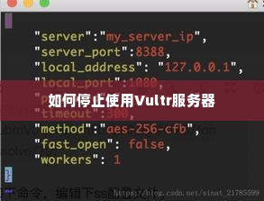 如何停止使用Vultr服务器