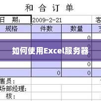如何使用Excel服务器