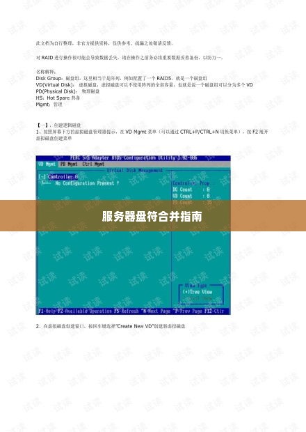 服务器盘符合并指南