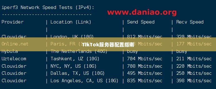 TikTok服务器配置指南