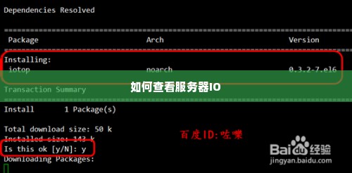 如何查看服务器IO