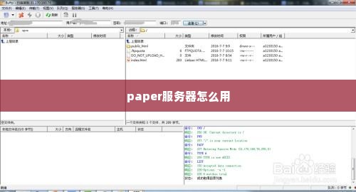 paper服务器怎么用
