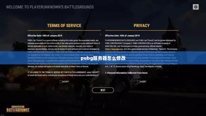 pubg服务器怎么修改