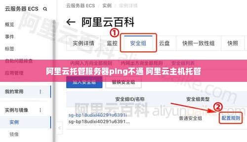 阿里云托管服务器ping不通 阿里云主机托管