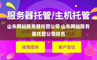 山东网站服务器托管公司 山东网站服务器托管公司排名