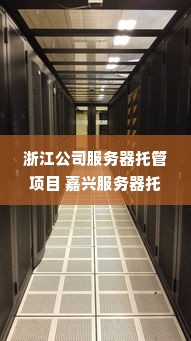 浙江公司服务器托管项目 嘉兴服务器托管