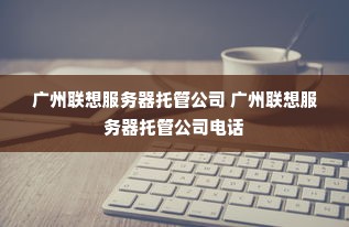 广州联想服务器托管公司 广州联想服务器托管公司电话