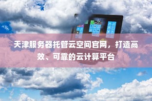 天津服务器托管云空间官网，打造高效、可靠的云计算平台