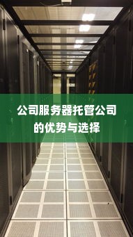 公司服务器托管公司的优势与选择