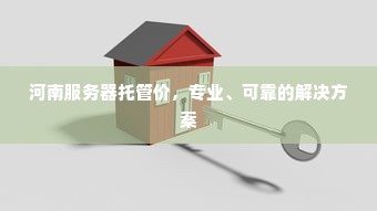 河南服务器托管价，专业、可靠的解决方案