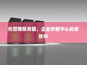 托管商服务器，企业数据中心的新伙伴