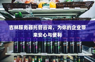 吉林服务器托管咨询，为你的企业带来安心与便利