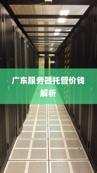 广东服务器托管价钱解析