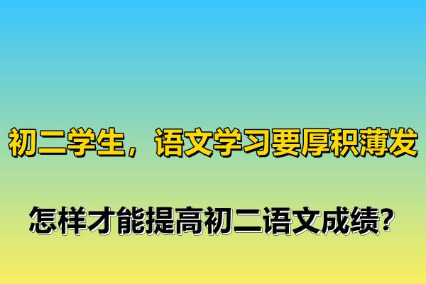 语文学习方法经验初二 学好初二语文的方法和技巧